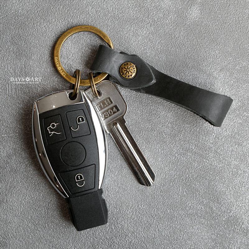 キーホルダー 本革 メンズ レディース キーリング プルアップオイルレザー 革小物 車 スマートキー カラフル 6色 日本製 DAYSART ショート |  | 20