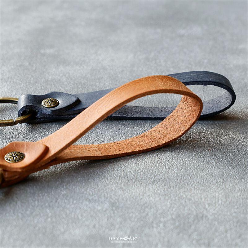 キーホルダー 本革 メンズ レディース キーリング プルアップオイルレザー 革小物 車 スマートキー カラフル 6色 日本製 DAYSART ロング |  | 20