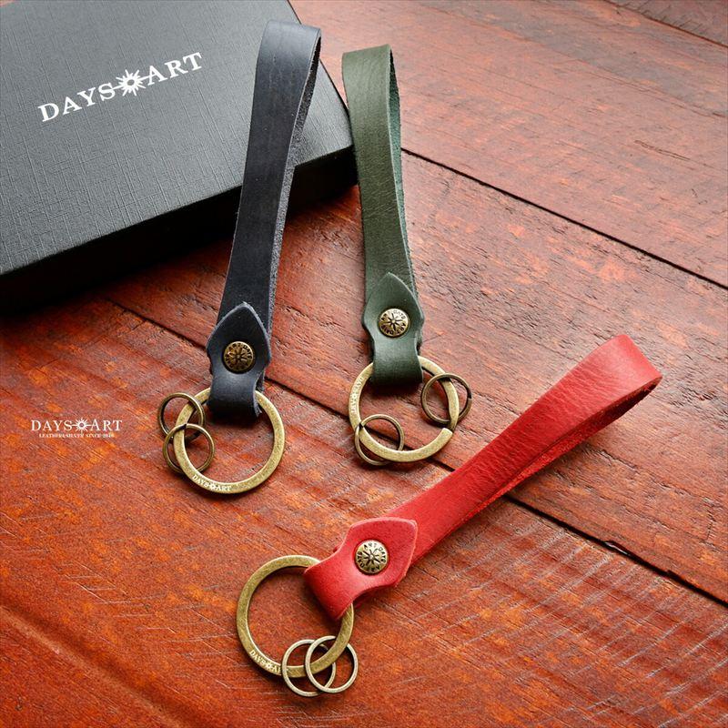 キーホルダー 本革 メンズ レディース キーリング プルアップオイルレザー 革小物 車 スマートキー カラフル 6色 日本製 DAYSART ロング |  | 21