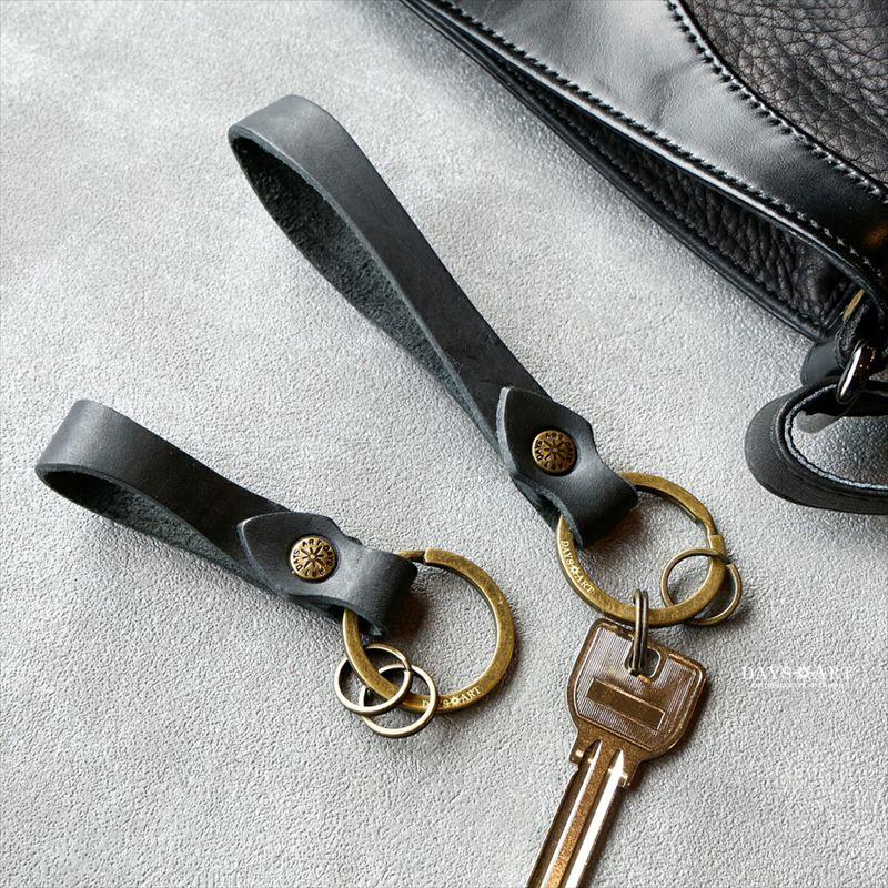 キーホルダー 本革 メンズ レディース キーリング プルアップオイルレザー 革小物 車 スマートキー カラフル 6色 日本製 DAYSART ロング |  | 22