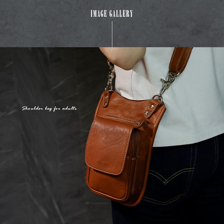 ショルダーバッグ レザー ミニバッグ メンズ ３WAY 牛革 ウエストバッグ ヒップバッグ | DAYSART | 20