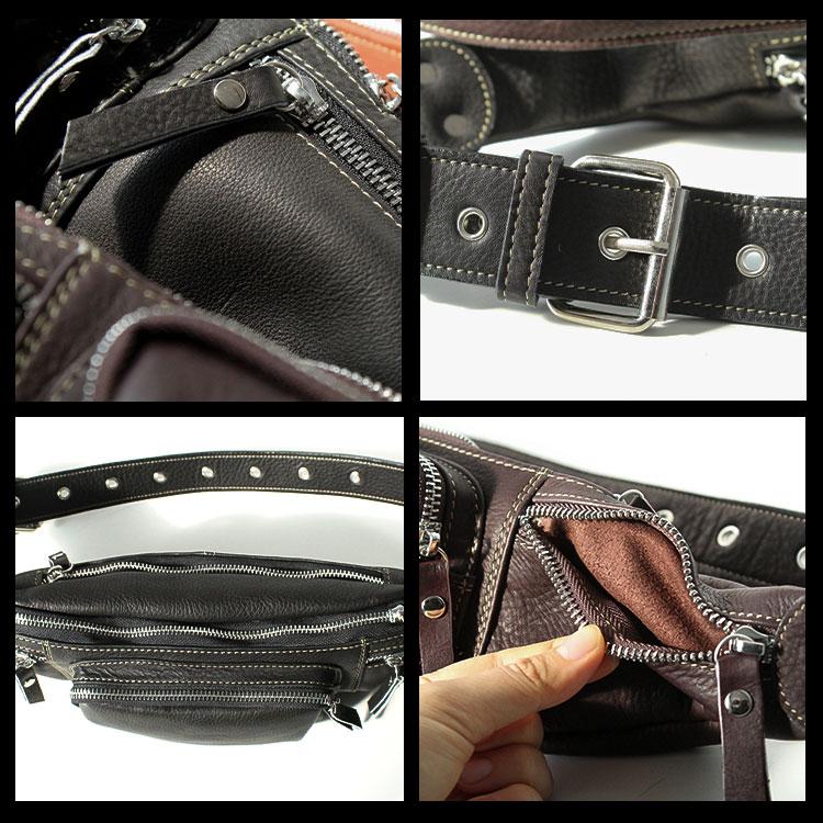 ウエストバッグ 本革レザー メンズ ウエストポーチ ボディバッグ 斜め掛け アウトドア 旅行 スポーツ | DAYSART | 11