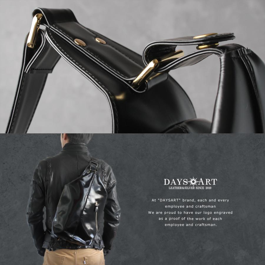 DAYSART（デイズアート） ボディバッグ 本革 メンズ 牛革 斜めがけ