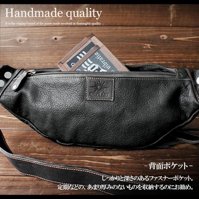 DAYSART ボディバッグ 本革レザー メンズ ウエストバッグ ポーチ