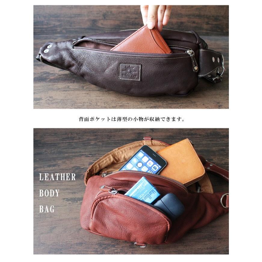 ボディバッグ 本革レザー メンズ アウトドア ウエストバッグ 通勤 通学 レジャー | DAYSART | 05