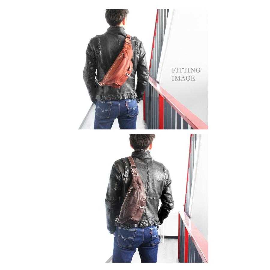 ボディバッグ 本革レザー メンズ アウトドア ウエストバッグ 通勤 通学 レジャー | DAYSART | 07