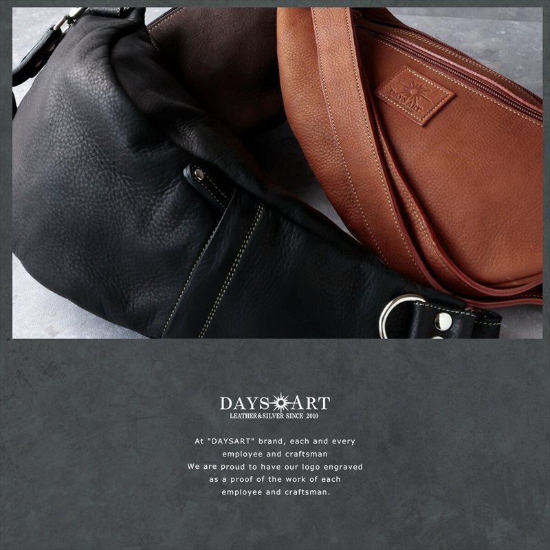 DAYSART（デイズアート） ボディバッグ 本革 メンズ レザー 牛革 斜め