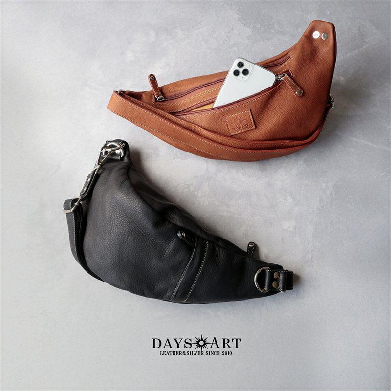 DAYSART（デイズアート） ボディバッグ 本革 メンズ レザー 牛革 斜め