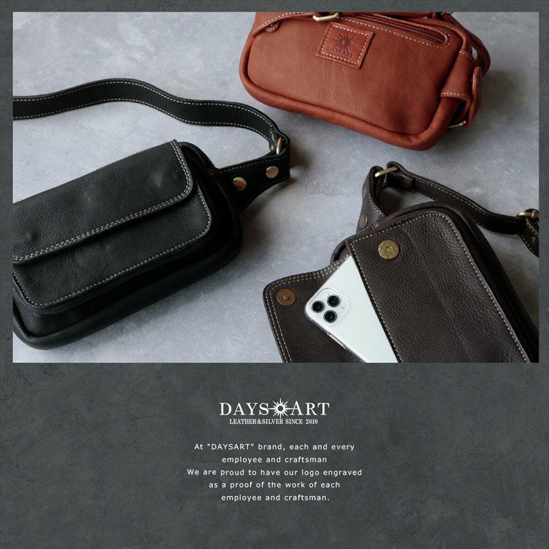 DAYSART（デイズアート） ウエストポーチ 本革レザー ミニバッグ