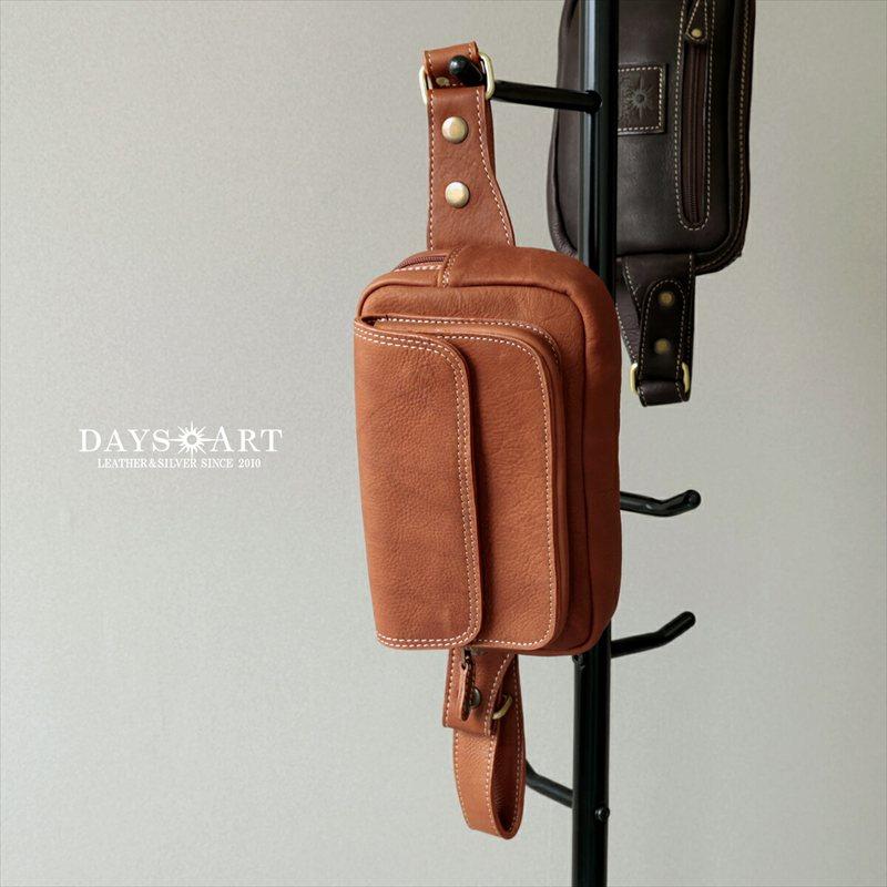 DAYSART（デイズアート） ウエストポーチ 本革レザー ミニバッグ