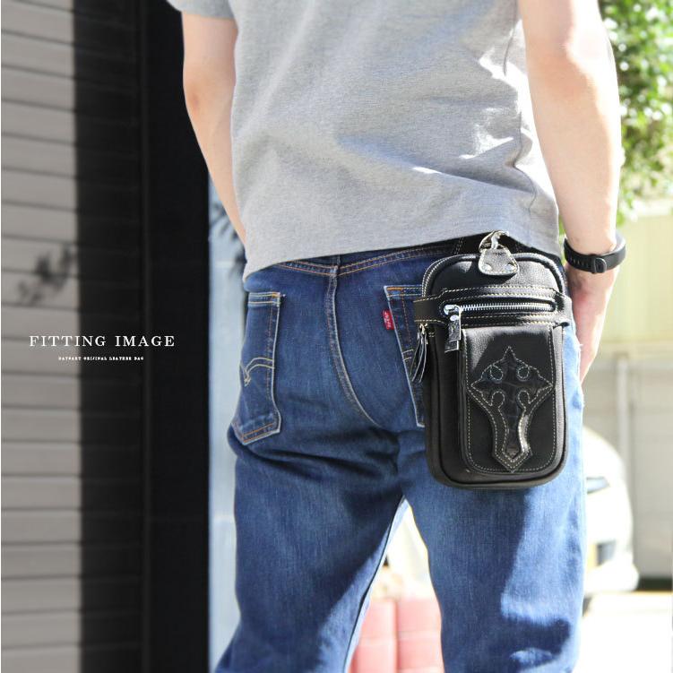 DAYSART（デイズアート） ベルトポーチ 本革レザー メンズ ヒップ