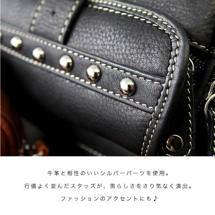 DAYSART ウエストバッグ 本革レザー メンズ ウエストポーチ バイカー