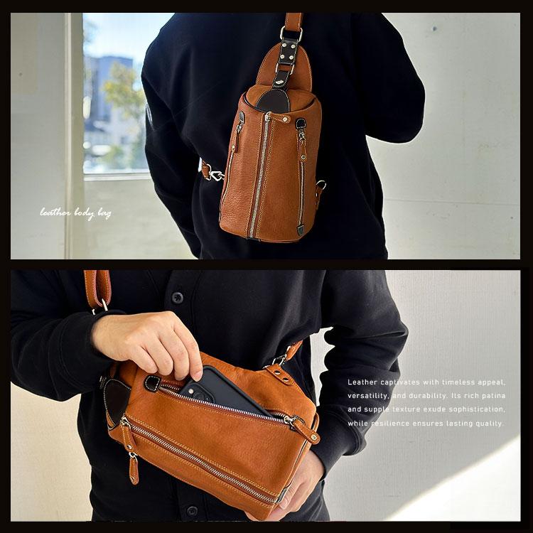 ボディバッグ 本革 牛革 メンズ レザーバッグ | DAYSART | 14