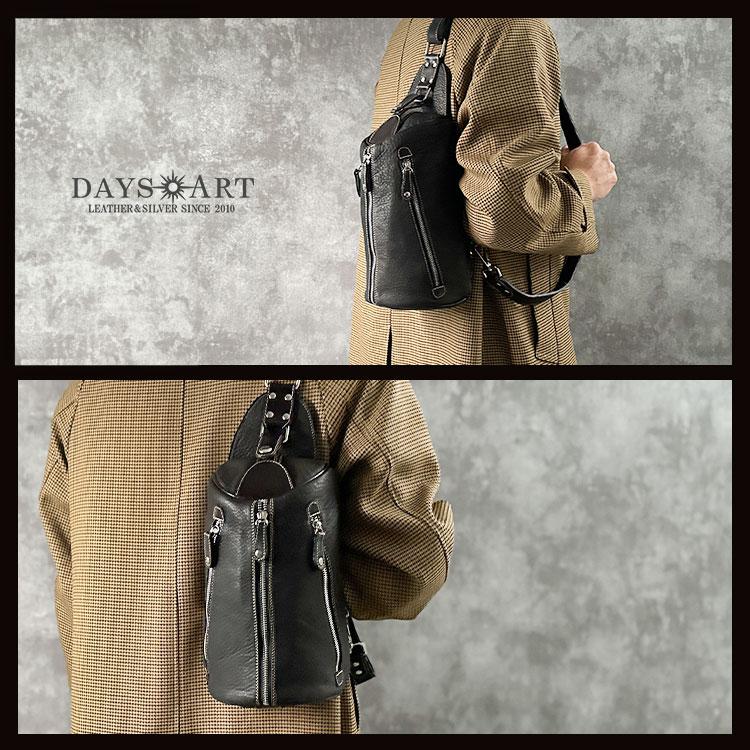 ボディバッグ 本革 牛革 メンズ レザーバッグ | DAYSART | 15