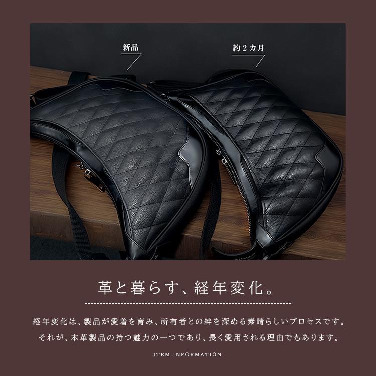 ボディバッグ ウエストバッグ ミニバッグ ヒップバッグ 3WAY 本革 メンズ 牛革 レザー | DAYSART | 10