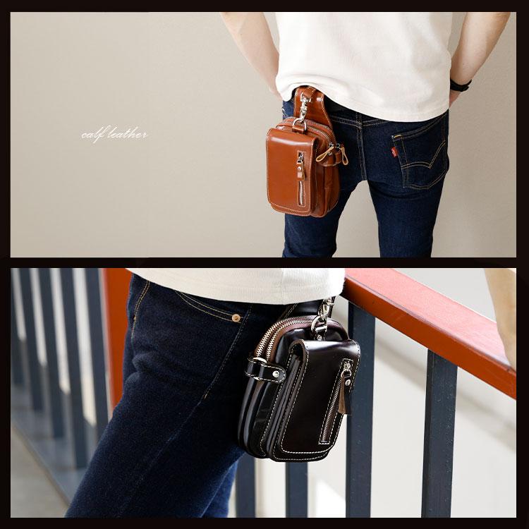 DAYSART（デイズアート） ベルトポーチ 本革 イタリアンレザー メンズ