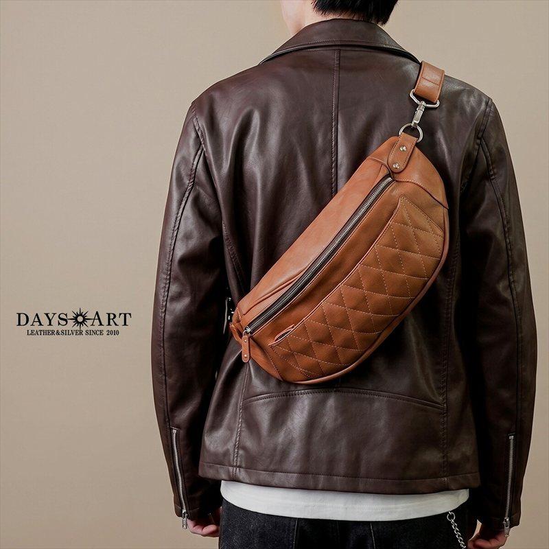 DAYSART（デイズアート） ボディバッグ 本革レザー メンズ ウエスト 