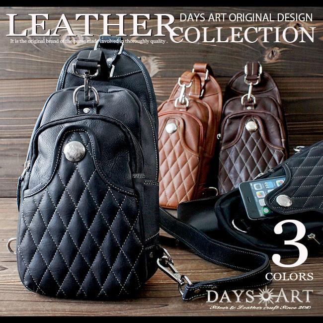 DAYSART（デイズアート） ボディバッグ 本革レザー メンズ ダイヤ