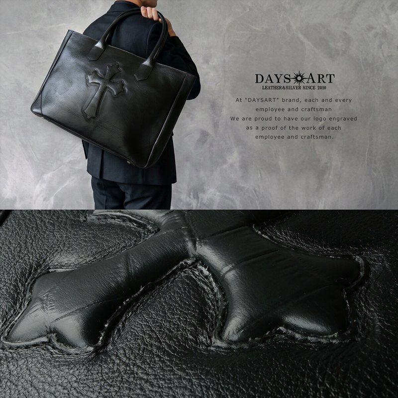 DAYSART（デイズアート） トートバッグ 本革レザー メンズ 十字架