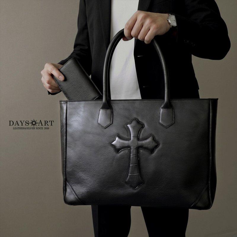 DAYSART（デイズアート） トートバッグ 本革レザー メンズ 十字架