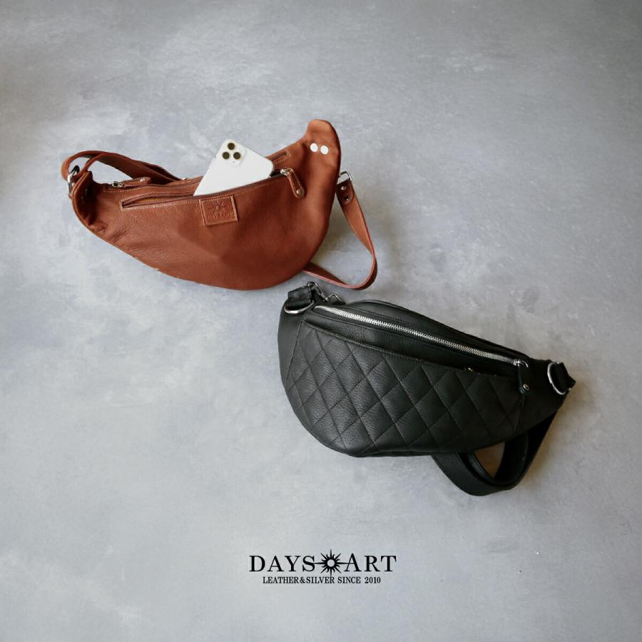 DAYSART（デイズアート） ボディバッグ レザー メンズ 本革 ダイヤ