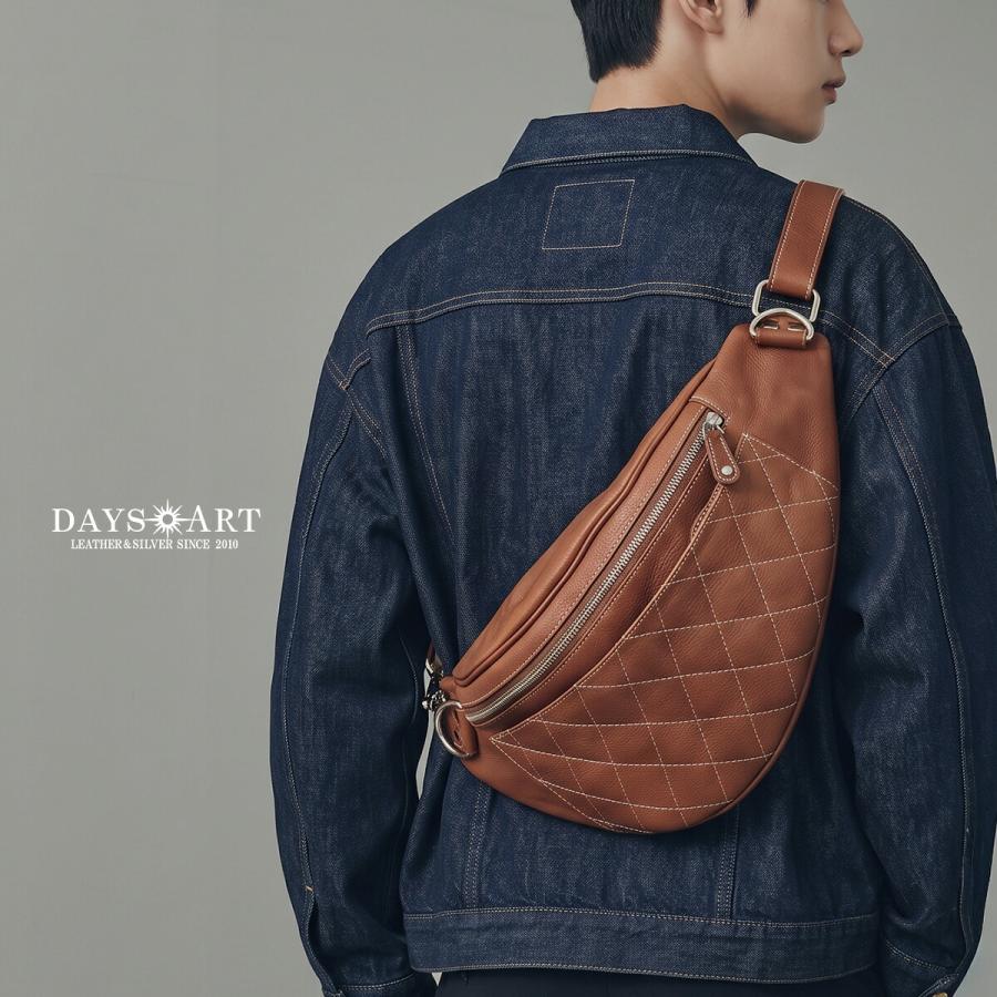 DAYSART（デイズアート） ボディバッグ レザー メンズ 本革 ダイヤ
