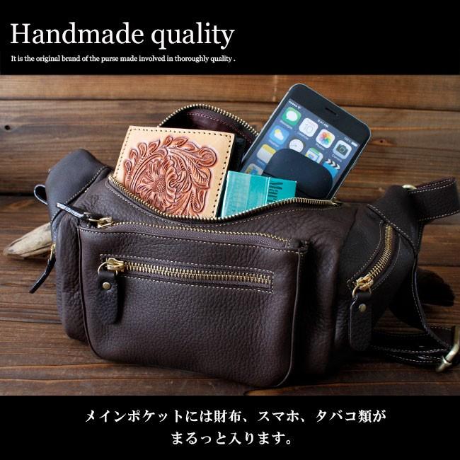 ボディバッグ 本革レザー メンズ ウエストバッグ 2way 大きいサイズ 旅行 アウトドア