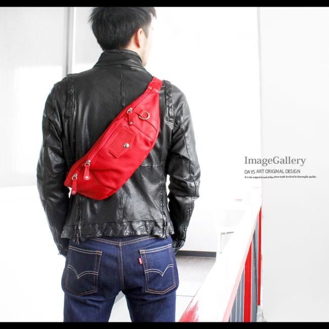 DAYSART（デイズアート） ウエストポーチ 本革レザー メンズ 斜め掛け