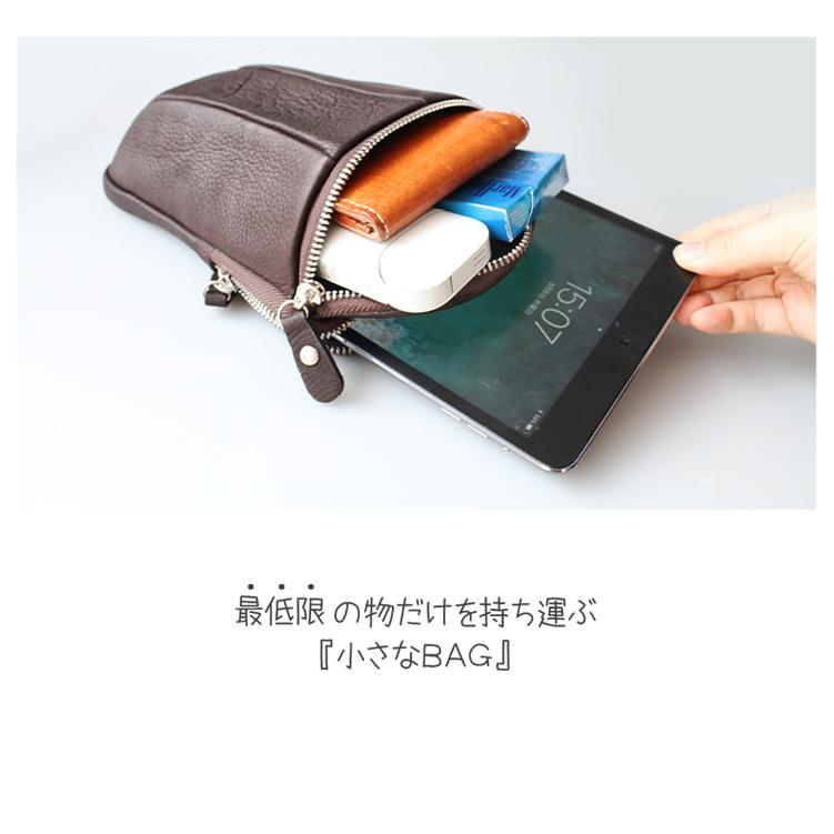 ショルダーポーチ メンズ ミニバッグ レディース 本革 カーフスキン 立体構造 スマホショルダー ウエストバッグ ヒップバッグ_18