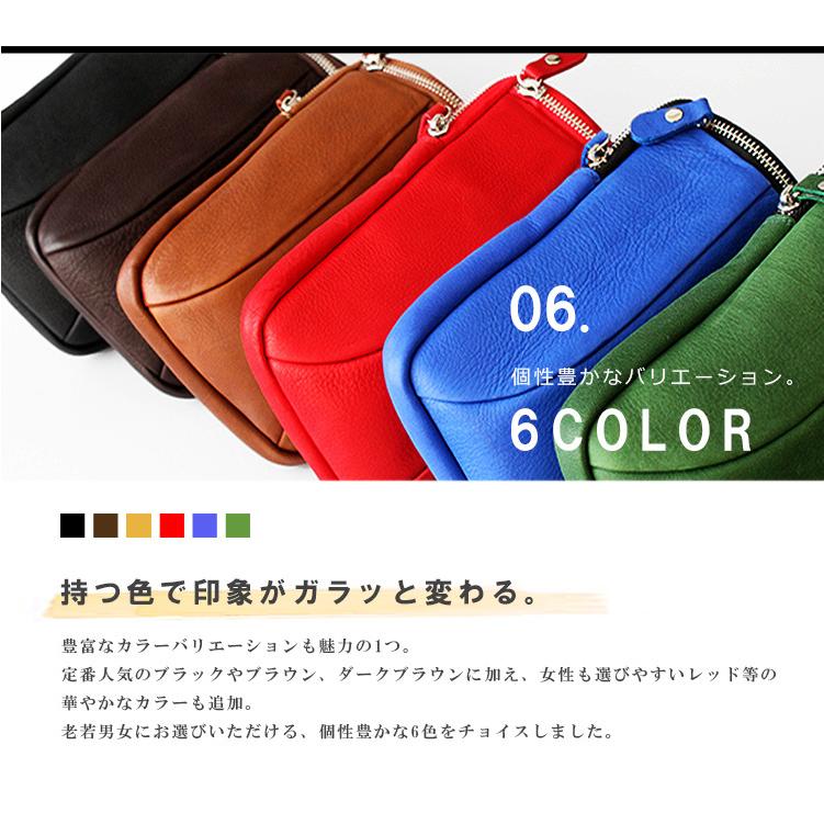 ショルダーポーチ メンズ ミニバッグ レディース 本革 カーフスキン 立体構造 スマホショルダー ウエストバッグ ヒップバッグ_8