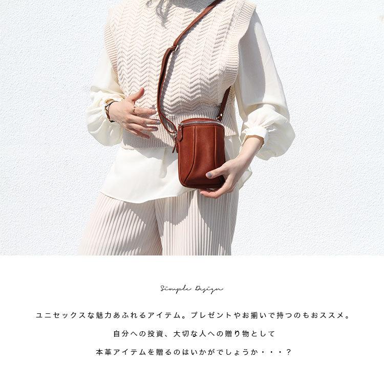 ショルダーポーチ 3way ミニバッグ メンズ レディース スマホショルダー 本革 立体構造 ウエストバッグ ヒップバッグ DaysArt デイズアート Sサイズ