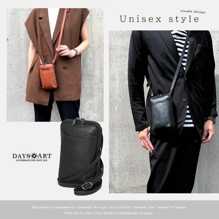 サコッシュ レザーバッグ ショルダーバッグ ミニバッグ レザーポーチ メンズ レディース 本革 ハイブリッドレザー | DAYSART | 27