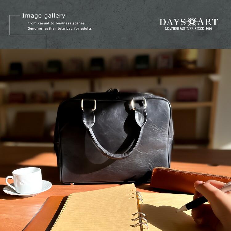 ミニ ブリーフケース タンニン鞣し革 B5サイズ レザーバッグ ビジネスバッグ メンズバッグ 本革 スムースレザー ツートン 帆布 | DAYSART | 17