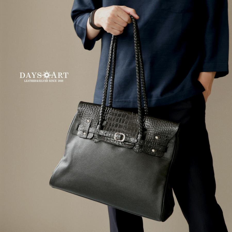 トートバッグ ハンドバッグ メンズ クロコダイル型押し レザーバッグ ビジネスバッグ A4収納 |  | 02