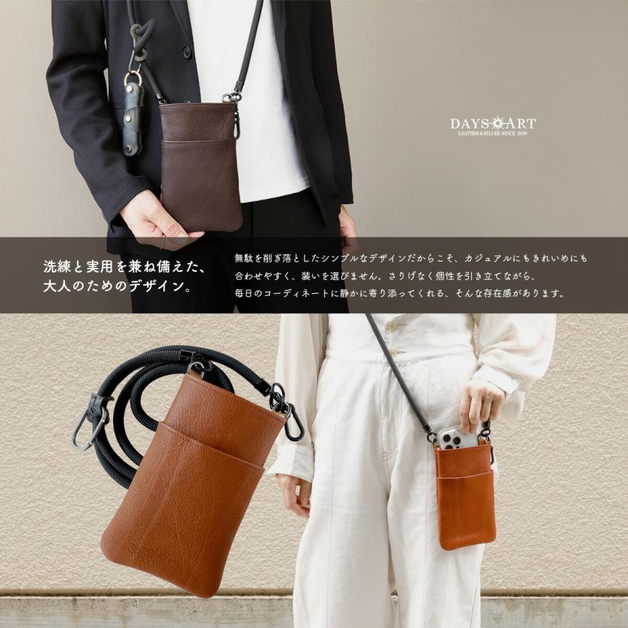 ショルダーバッグ 本革 ショルダーポーチ メンズ レディース スマホショルダー スマホポーチ レザー 牛革 コンパクト ミニポシェット |  | 12