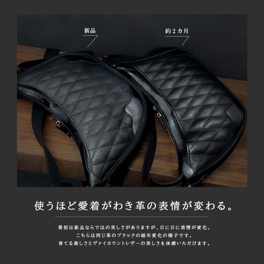 レッグポーチ メンズ 本革 ショルダーバッグ 2WAY ウエストバッグ