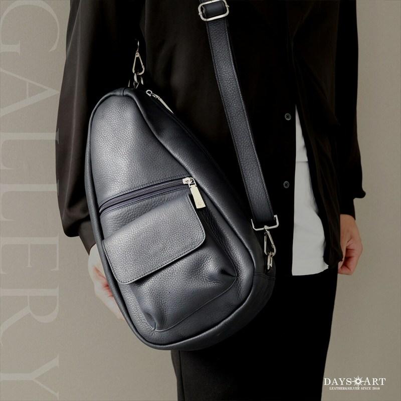 ボディバッグ メンズ 本革 ヴァイカウントレザー 斜めがけ ショルダー