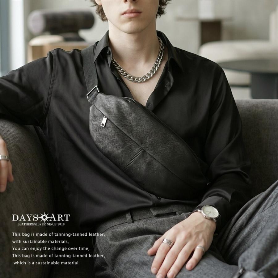 DAYSART（デイズアート） ボディバッグ 本革 メンズ ワンショルダー