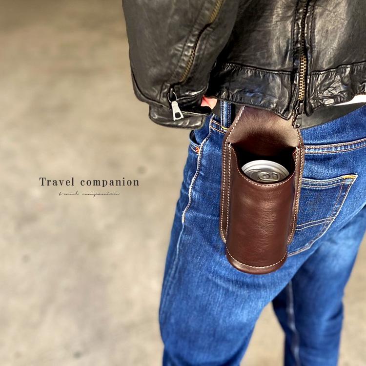 ボトルホルダー ドリンクホルダー メンズ レディース 本革 : 革財布