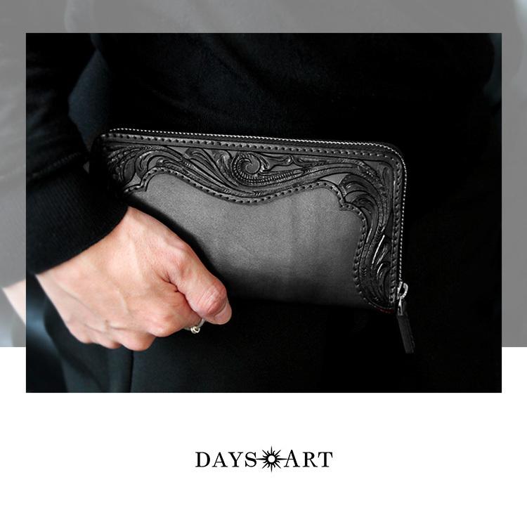 エリザベス2世 カービング 手縫い 新品 ハンドメイド 長財布 メンズ 本革 送料無料】 【ラッピング可能】 バイカーズウォレット 長財布 メンズ