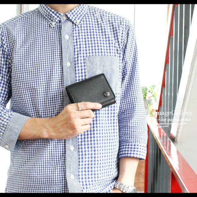 DAYSART（デイズアート） 3つ折り財布 レザーウォレット メンズ 本革