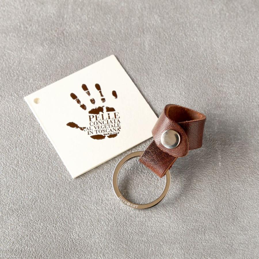 キーホルダー 本革 バッグ 持ち手 バッグハンドルリングホルダー ストラップ キーリング キーストラップ イタリアンレザー ミッスーリ | DAYSART | 03