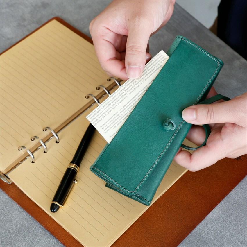 ペンケース 巻き型 本革 レザー ロールタイプ メンズ レディース 収納 文房具 筆記用具 筆入れ ケース 仕事 便利 |  | 04