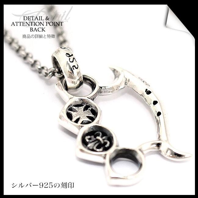 ネックレス シルバー925 メンズ レディース メリケンサック チェーン