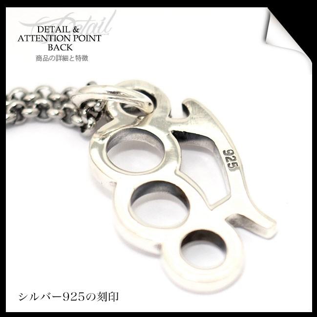 ネックレス シルバー925 メンズ レディース メリケンサック チェーン