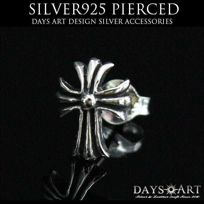 ピアス メンズ 片耳 シルバー925製 ゴシッククロス ブランド : 革財布