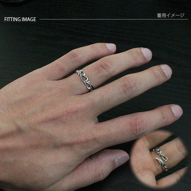 指輪 フリーサイズ メンズ リング シルバー925製 アラベスク : 革財布