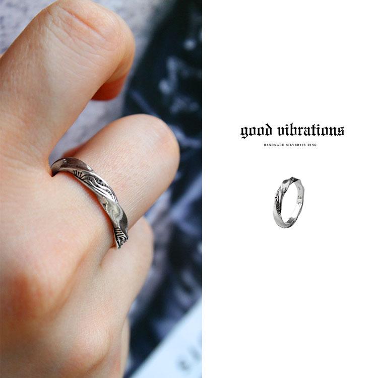 good vibrations シルバーリング メンズ シルバー925 ツイスト good vibrations シルバーリング メンズ シルバー925 ツイスト