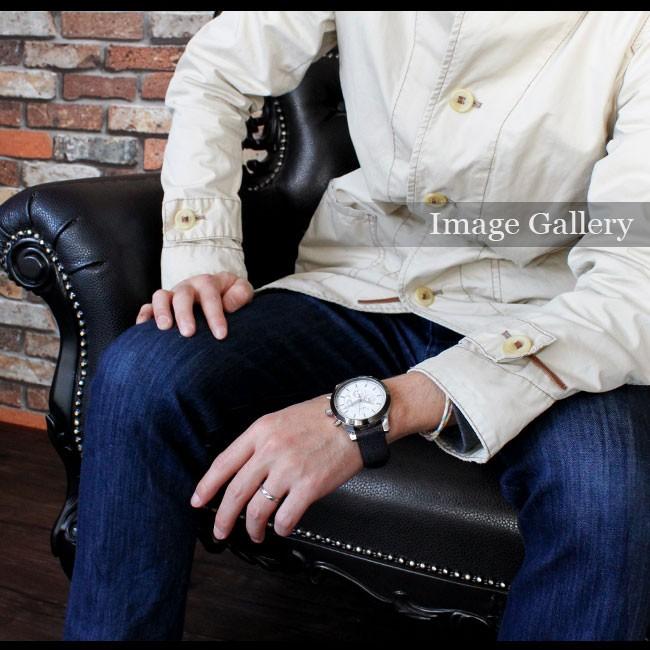 腕時計 メンズ クロノグラフ エイ革ベルト バックル留め具 ブレスウォッチ 生活防水 蓄光 箱付き | DAYSART | 17