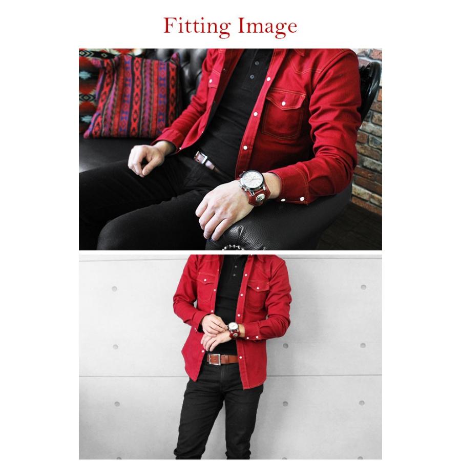 腕時計 メンズ クロノグラフ 本革 サドルレザー イタリアンレザー ブレスウォッチ 生活防水 蓄光 箱付き | DAYSART | 11